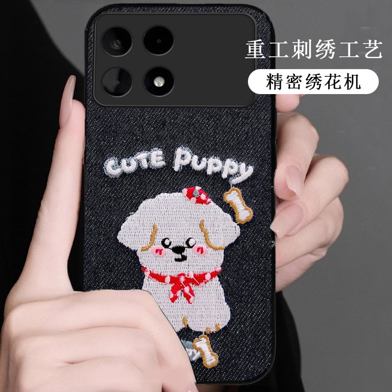 牛仔布艺刺绣，不掉色，不脱丝