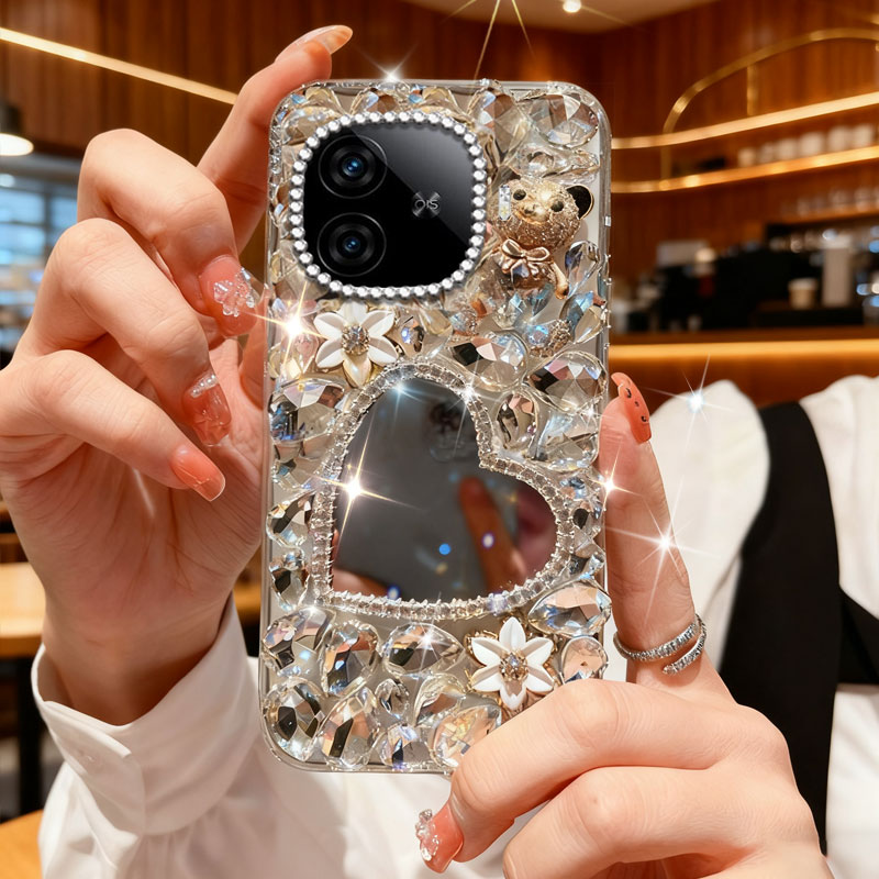 高端奢华镶钻手机壳，不掉钻，不发黄