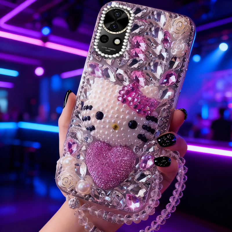 高端奢华镶钻手机壳，不掉钻，不发黄