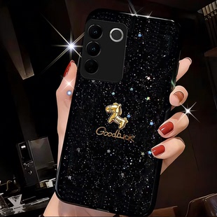 2026年S9e网红S9外壳S16e防摔S30保护套S15马年S12 S50mini全包S16 高级新款 细闪亮片适用vivoS16手机壳新品