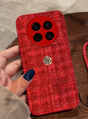 红色本命年布艺小香风适用荣耀Magic8手机壳本命年X50GT名媛20外壳X70i保护套x40i喜庆7pro喜庆20Plus/2026年