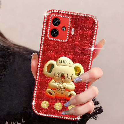 红色新年平安适用iQOOZ9手机壳针织Z8X本命年U1全包Z7i/2026年U3x喜庆5过年6布艺U1x镶钻Z9x防摔Z7保护套Z5