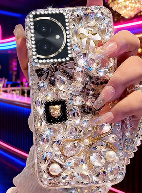 2026新年镶钻适用荣耀100手机壳保护套X30MAX水钻30Plus春节50本命年50Pro网红WIN外壳60Plus高级感200Pro