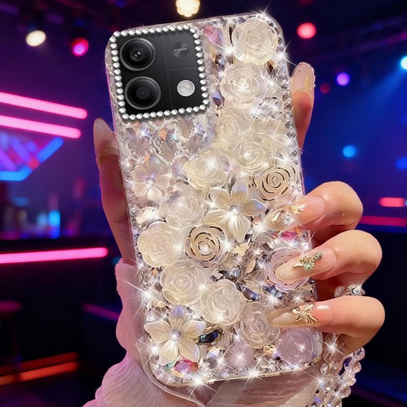 高端奢华镶钻手机壳，不掉钻，不发黄
