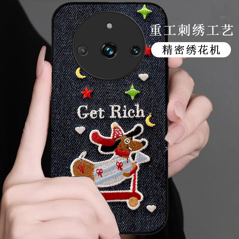 牛仔布艺刺绣,不掉色,不脱丝