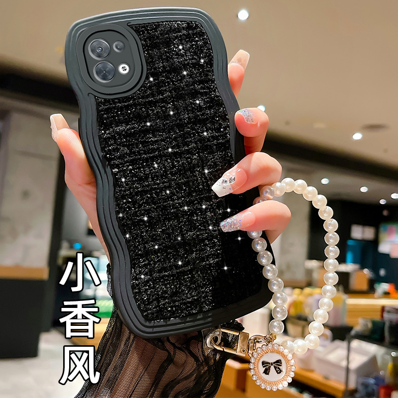 高级感波浪小香风毛绒适用OPPOReno8pro十+手机壳reon9硅胶10新款ren07se小众6毛茸茸5保暖4带手链3女2防摔op