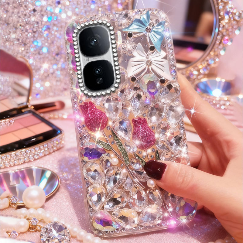 高端奢华镶钻手机壳，不掉钻，不发黄