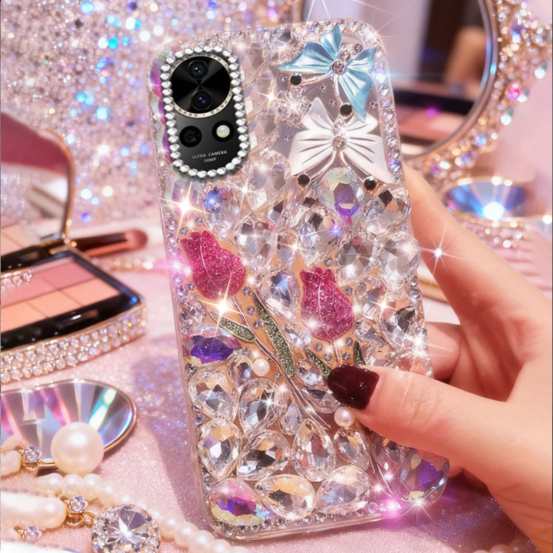 高端奢华镶钻手机壳，不掉钻，不发黄