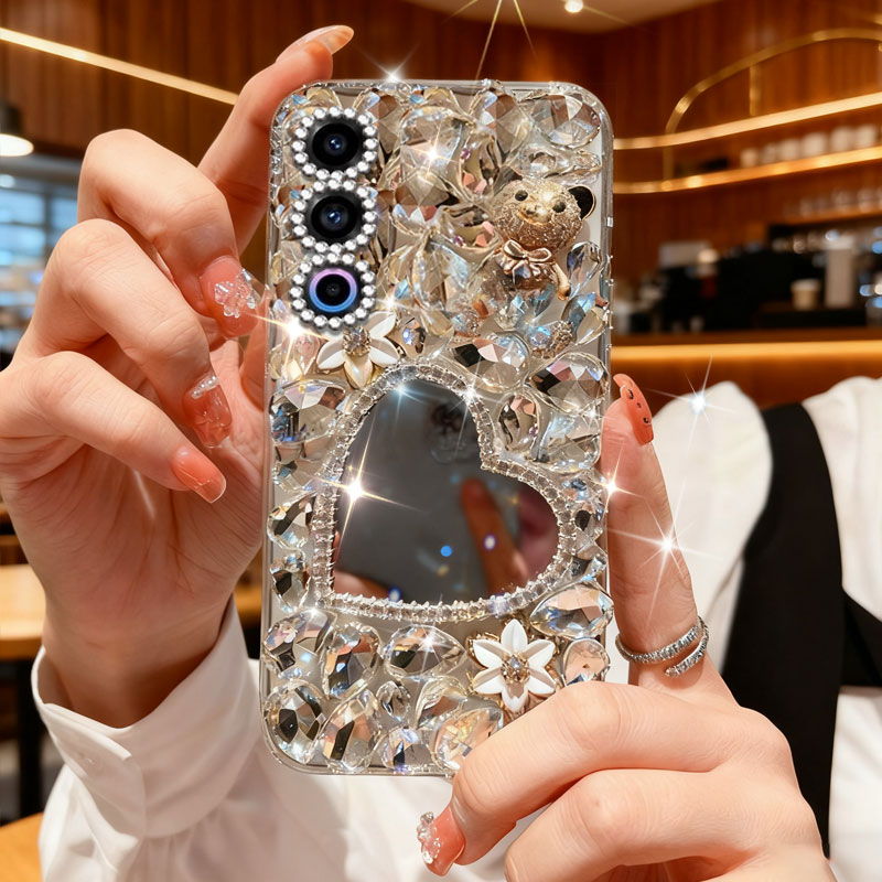 高端奢华镶钻手机壳，不掉钻，不发黄