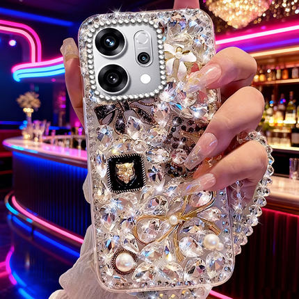 2026新年镶钻适用OPPOReno14手机壳女款2新款 5 +满钻5 本命年8网红春节11上档次12外壳7se高级感12过年4水钻