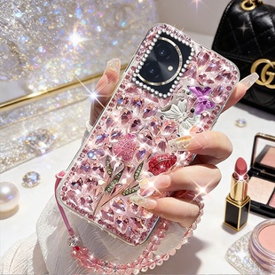 高级奢华闪钻适用荣耀100手机壳镶钻8x高级感200巨好看30m上档次80SE全包500Pro水钻30硅胶90防摔WINRT