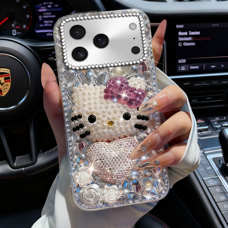 高端奢华镶钻手机壳，不掉钻，不发黄