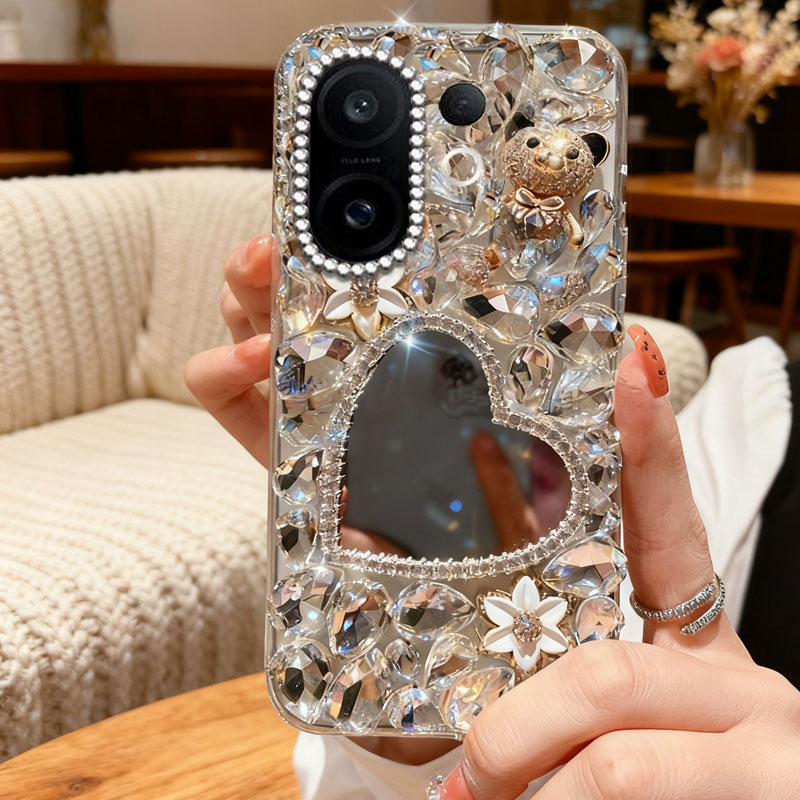 高端奢华镶钻手机壳，不掉钻，不发黄
