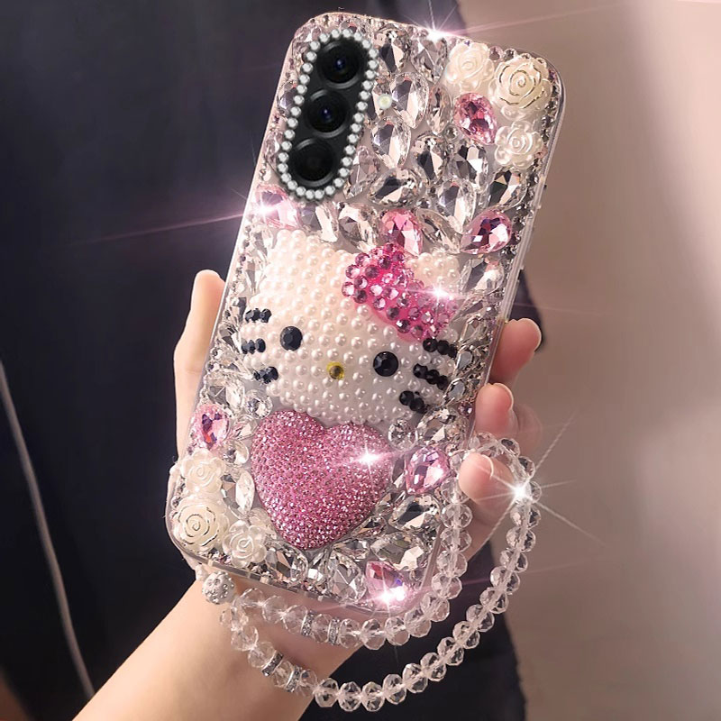 高端奢华镶钻手机壳，不掉钻，不发黄