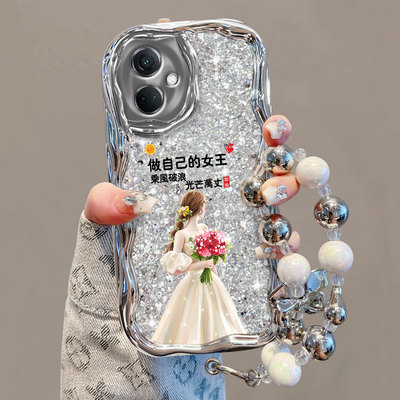 小众高级感电镀爆闪适用OPPOK11/K12手机壳新款k10活力版Reno11Pro女款a3pr0全包opa保护套a1x/a2/k9/k7防摔