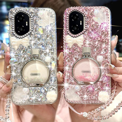 高端奢华镶钻手机壳，不掉钻，不发黄