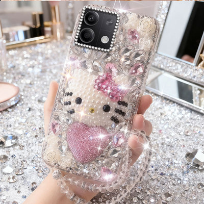 2026春节新年镶钻适用redmi红米Note13手机壳保护套15外壳13+马年15R卡通15+本命年14新品8奢华13防摔4满钻11