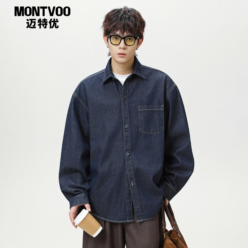 【休闲百搭】水洗牛仔衬衫外套