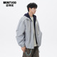 迈特优日系假两件外套男春季 新款 青少年宽松廓形夹克男生棒球服潮