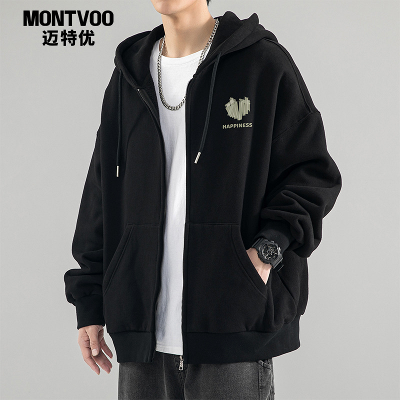 开衫卫衣男款春秋季2025新款