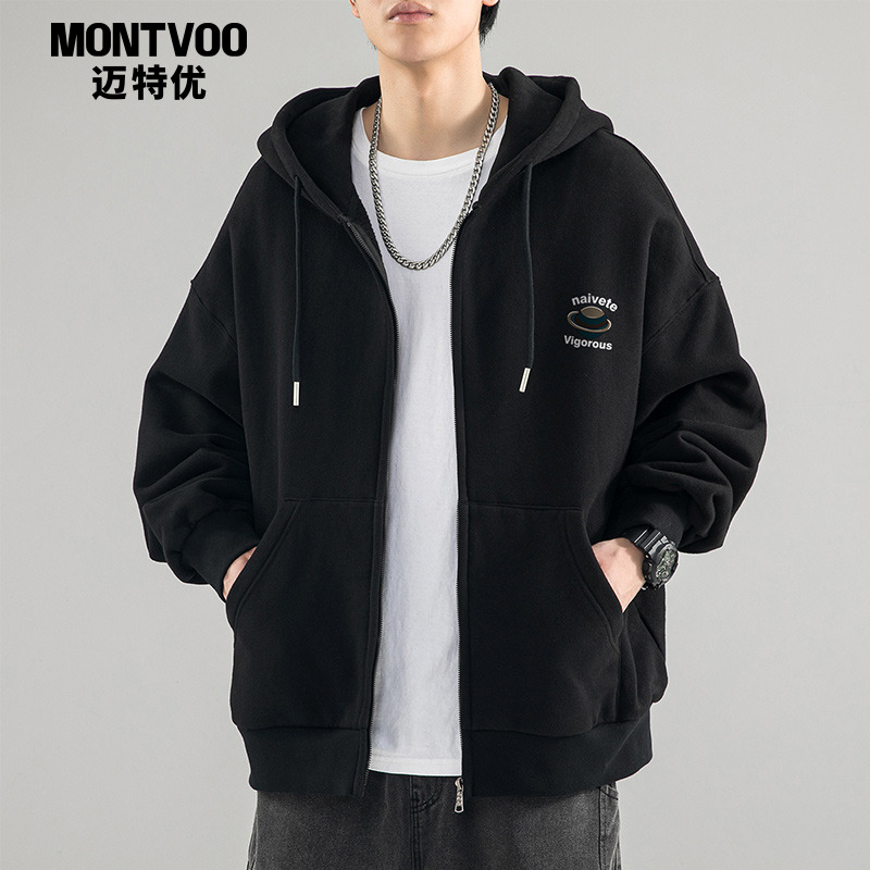 开衫卫衣外套MTVO迈特优休闲连帽