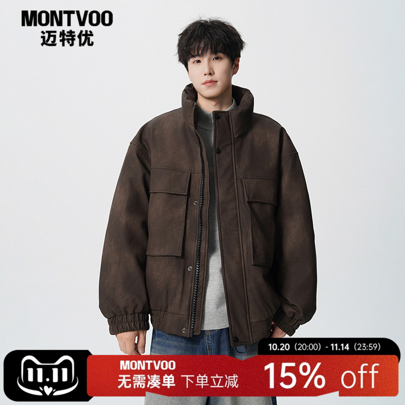 【美式复古】工装羽绒服男士冬季