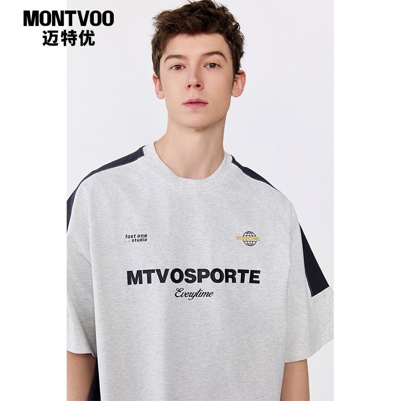 休闲短袖T恤男款夏季美式宽松