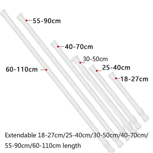 18110cm Multifunctional Spring Loaded Extendable Rod Adjust