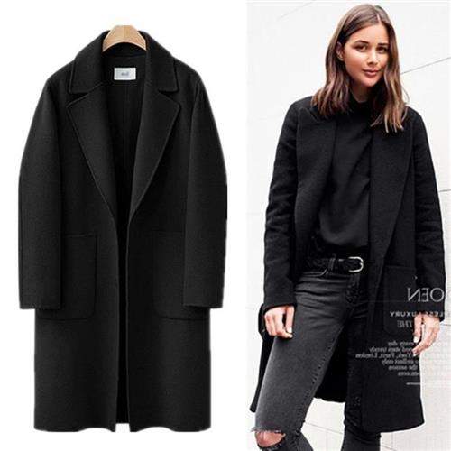 Plus Size Ladies Coat 2023Fashion Women Warm Jackets毛呢大衣