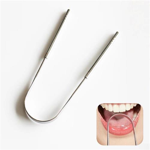 1pc/3pcs Stainless Steel Tongue Scraper Reusable Brush Clean