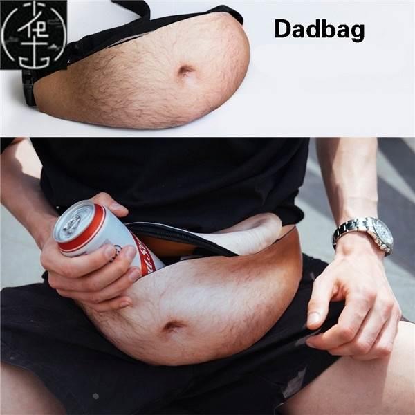 Novelty Men women Beer Belly Waist bag Travel Phone Dadbag