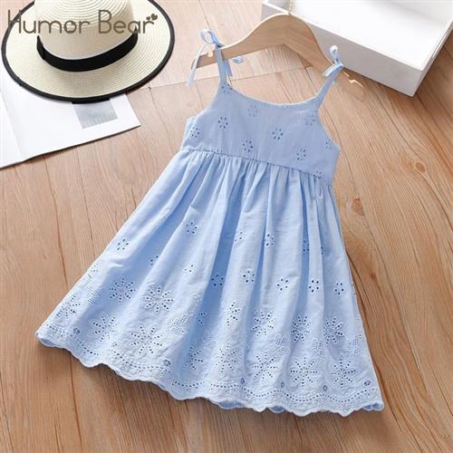 Humor Bear New Girls Lace Dress Summer Childrens Clothing S