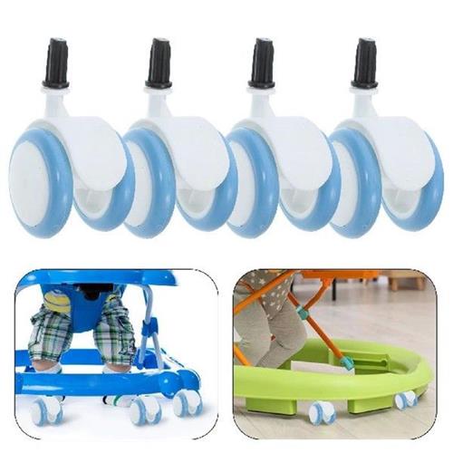 4 Pcs Walking Aid Replacement Wheels Stem Casters Walker
