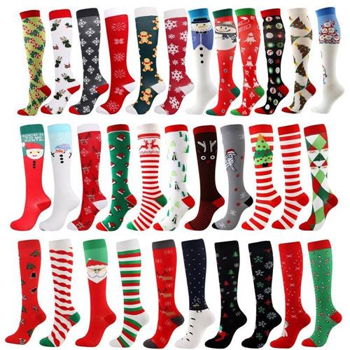 sports compression socks Halloween pressure Christmas socks