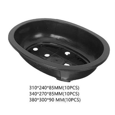 10Pcs Bonsai Training Pots Plant Containers Oval Planter