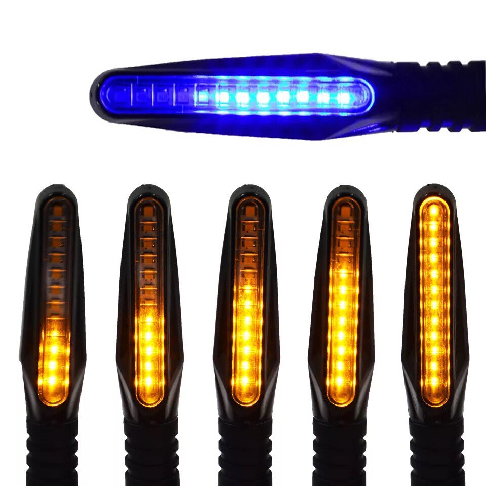 오토바이 LED 방향 지시등 러닝 워터 경마 방향 지시등 러닝 워터 스티어링 오토바이 라이트 LED 자동차 라이트