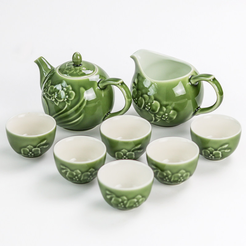 乾唐轩活瓷茶具蝴蝶兰花石榴古典文艺陶瓷功夫泡茶器套组中式送礼|msdalam kategori pinggan mangkuk, set teh, Pakej teh - dari Buy2taobao.com untuk memberikan perkhidmatan ejen Taobao profesional membeli