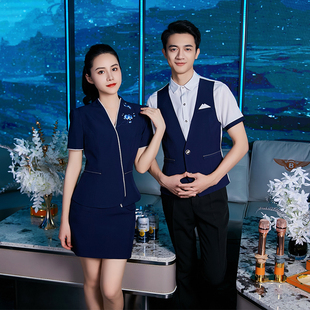 2023龙丽儿春夏ktv服务员少爷公主服务员工作服套装学生制服短袖