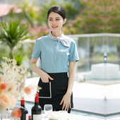 酒店服务员 制服工装 2023龙丽儿春夏夜场酒吧工作服餐饮短袖 男女款