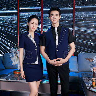 2023龙丽儿春夏ktv服务员少爷公主服务员工作服套装学生制服短袖