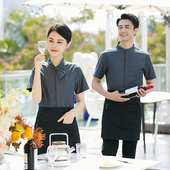 酒店服务员 制服工装 2023龙丽儿春夏夜场酒吧工作服餐饮短袖 男女款