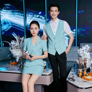 2023龙丽儿春夏ktv服务员少爷公主服务员工作服套装学生制服短袖