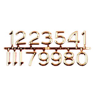 创意DIY立体字钟表配件挂钟墙贴石英钟罗马风格数字 阿拉伯镀金字