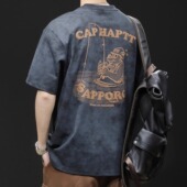 t恤男士 重磅短袖 宽松潮牌夏季 2025新款 体恤2 大码 衣服纯棉男装 美式