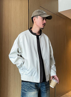 大码300斤美式立领飞行员夹克