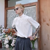 打底衫 大码 T恤男ins超火宽松半高领冰感半袖 纯色短袖 潮流上衣 夏季