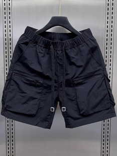 男士 薄款 多口袋直简工装 短裤 大码 潮速干宽松休闲五分裤 300斤夏季