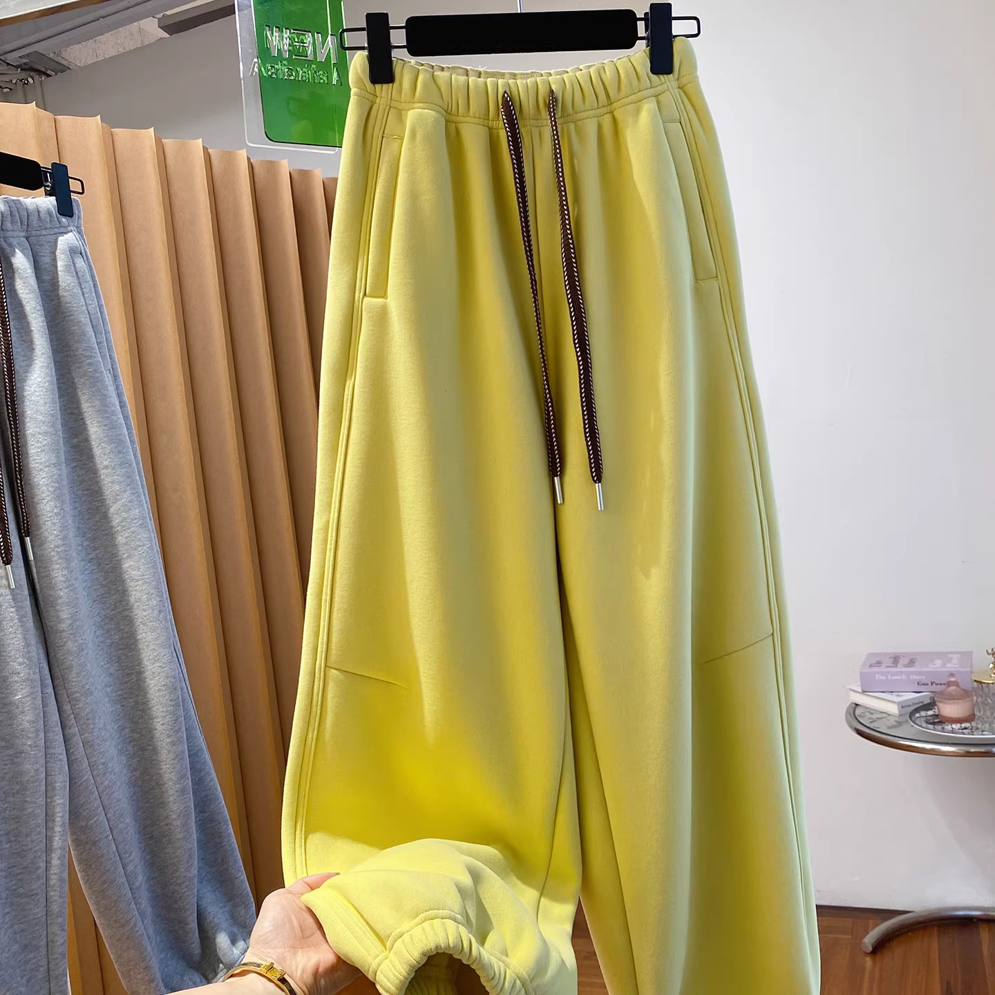 大码300斤加厚加绒束脚卫裤男女秋冬宽松休闲萝卜裤保暖哈伦长裤