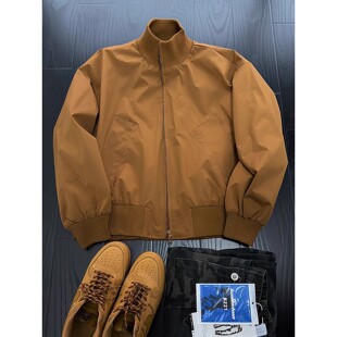 大码300斤美式棉衣外套男秋冬加厚潮牌美拉德短款飞行夹克棒球服