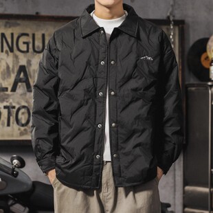 大码300斤90白鸭绒轻薄羽绒服男款冬季百搭痞帅休闲加厚保暖外套